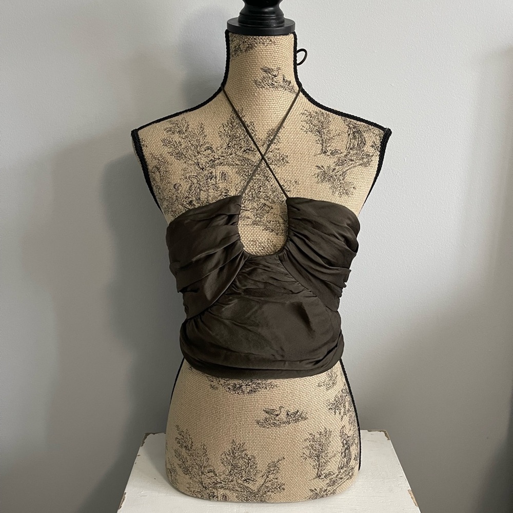 Zara Elegant Brown Top